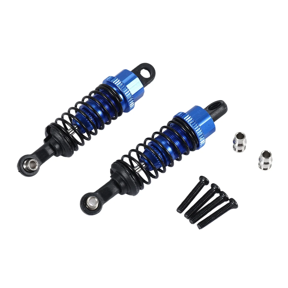 2 Pcs Oil Adjustable 65Mm Damper for Rc Car 1/18 A959 A969 A979 K929 ,Dark Blue