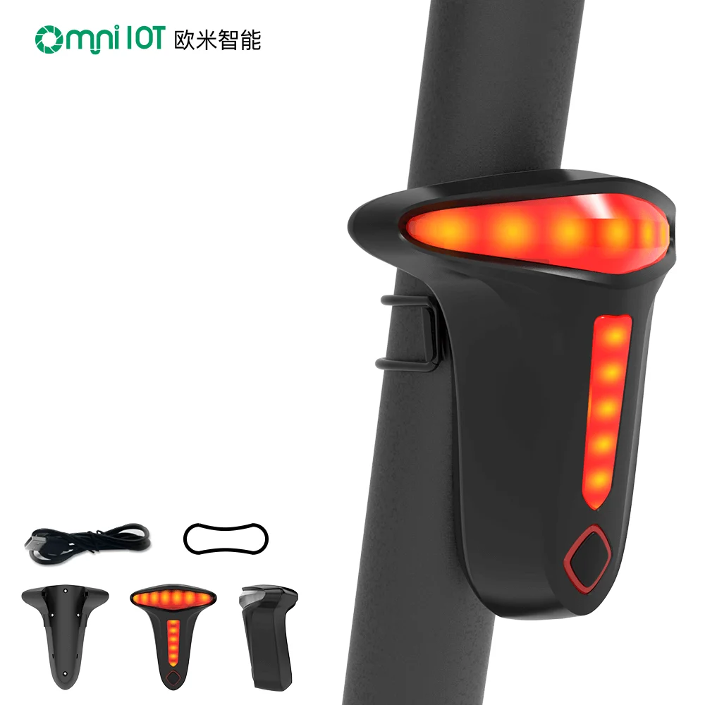 

Новый внешний вид, умное управление светом, USB перезаряжаемый велосипедный сигнальный фонарь, светодиодный задний фонарь