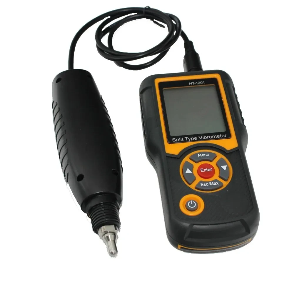 Vibration Meter Digital Vibration Sensor Meter Tester Vibrometer Analysator Beschleunigung HT-1201 HEIßE VERKÄUFE