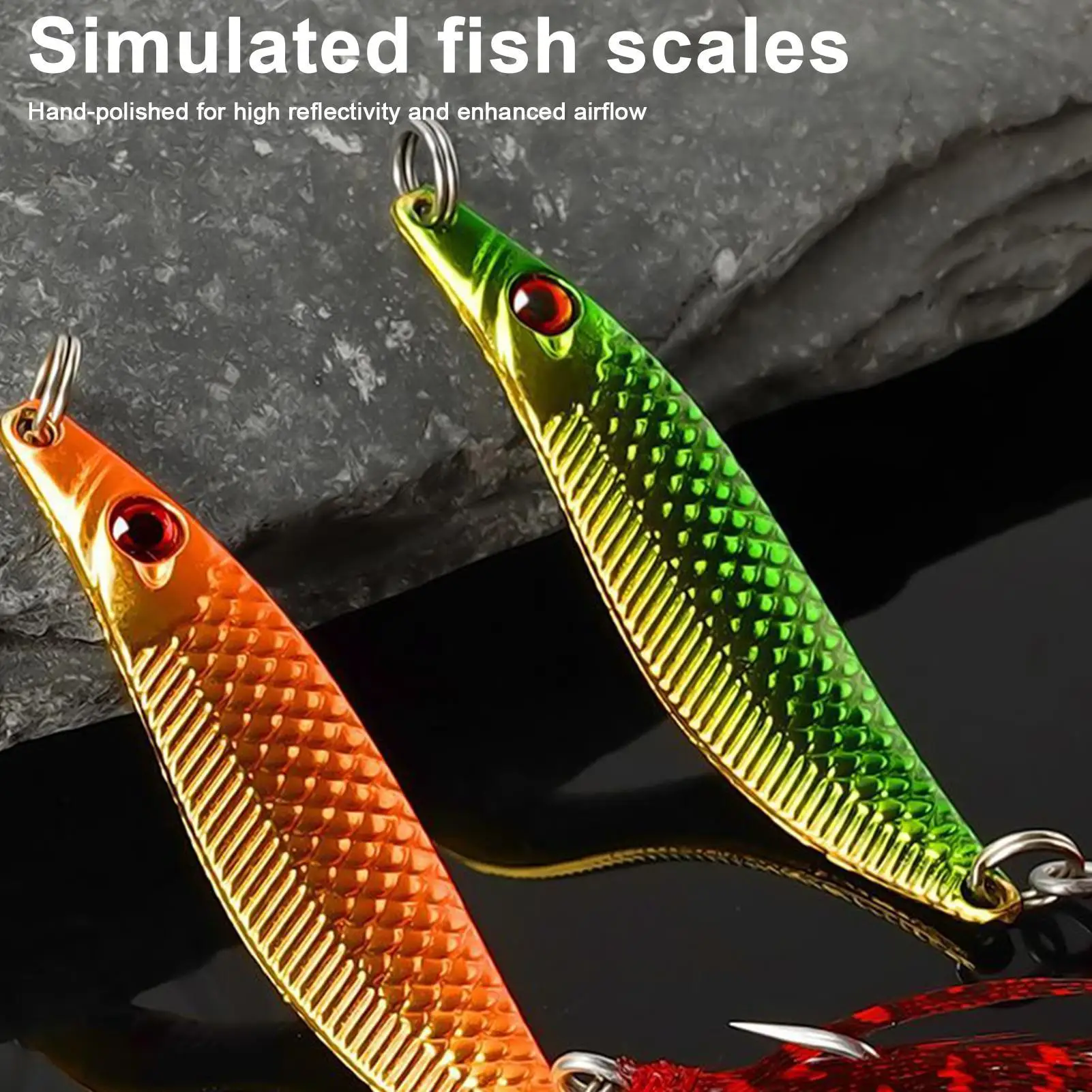 

S-образные рыболовные приманки с блестками, 5 шт./компл., рыболовные приманки для плавания, металлические блесны, приманки для окуня, реки, морской пресной воды