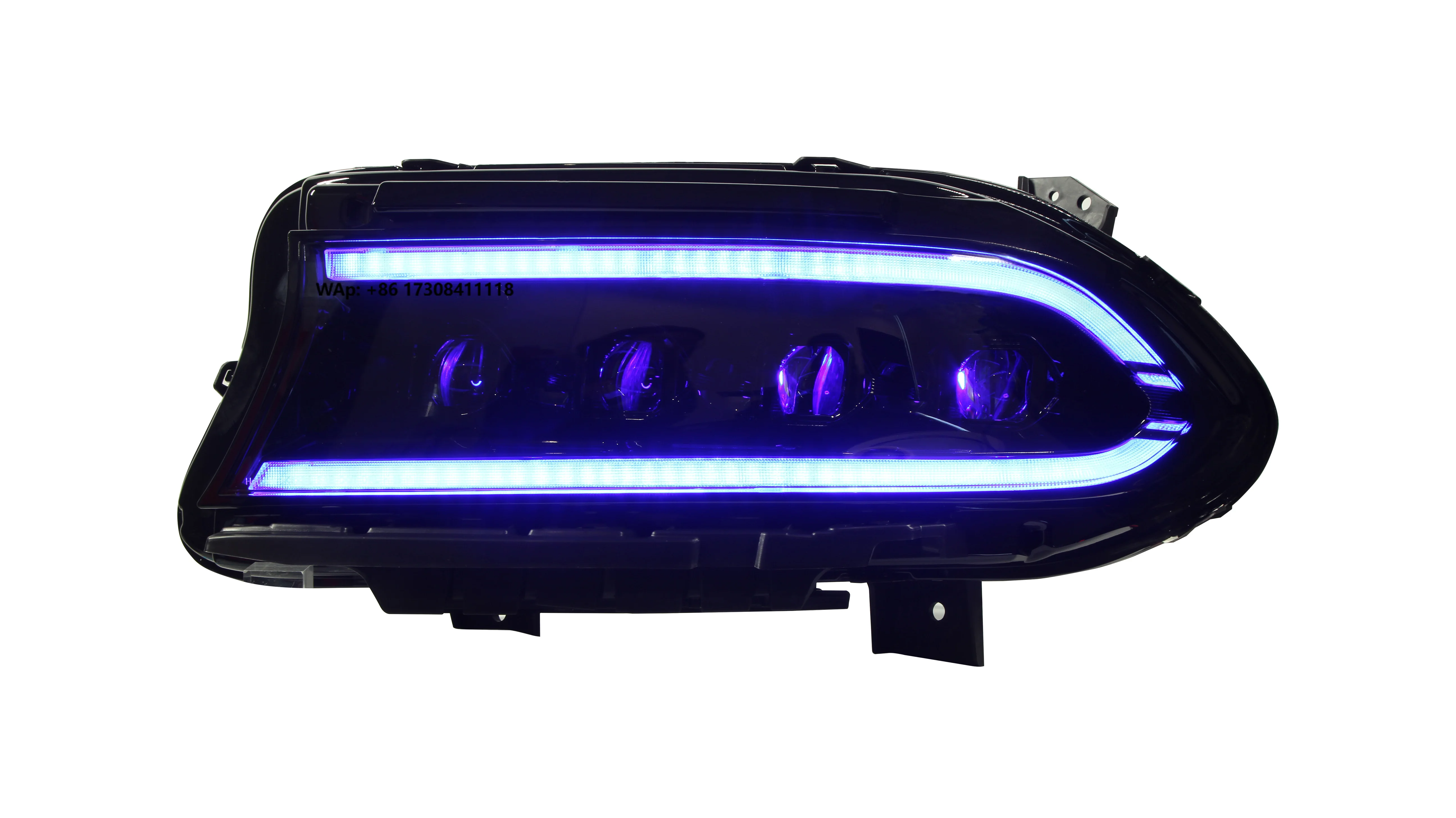 DK Motion All RGB Headlamp for Dodge Charger SE SXT RT 2015-2021 LED Headlight Upgrade Turn Signals DRL Head Lamp Front Lamp