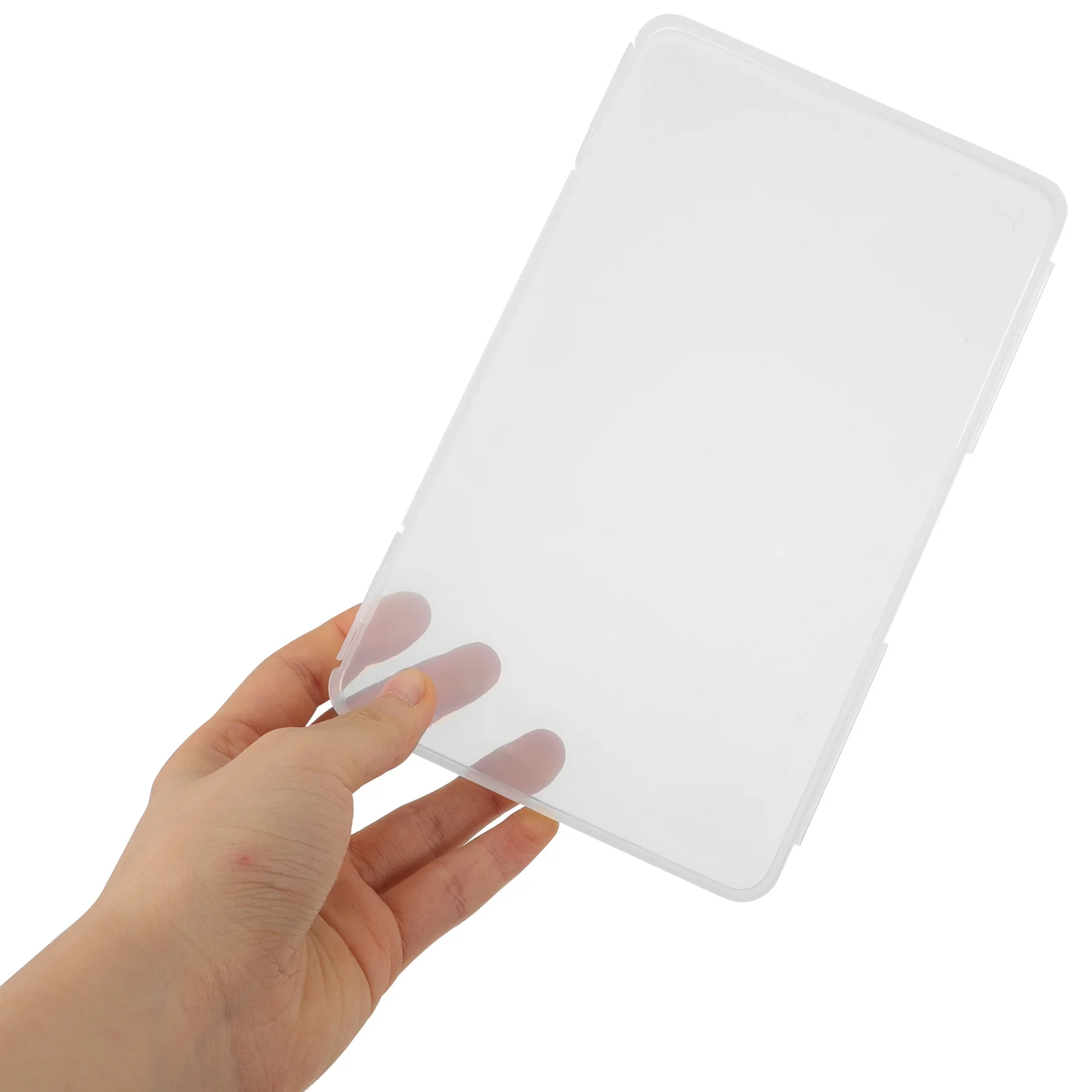 

3Pcs Id Document Storage Box Clear Card Holder Organizer Box Portable Cards Photo Jewelry Case Business Card Organizer