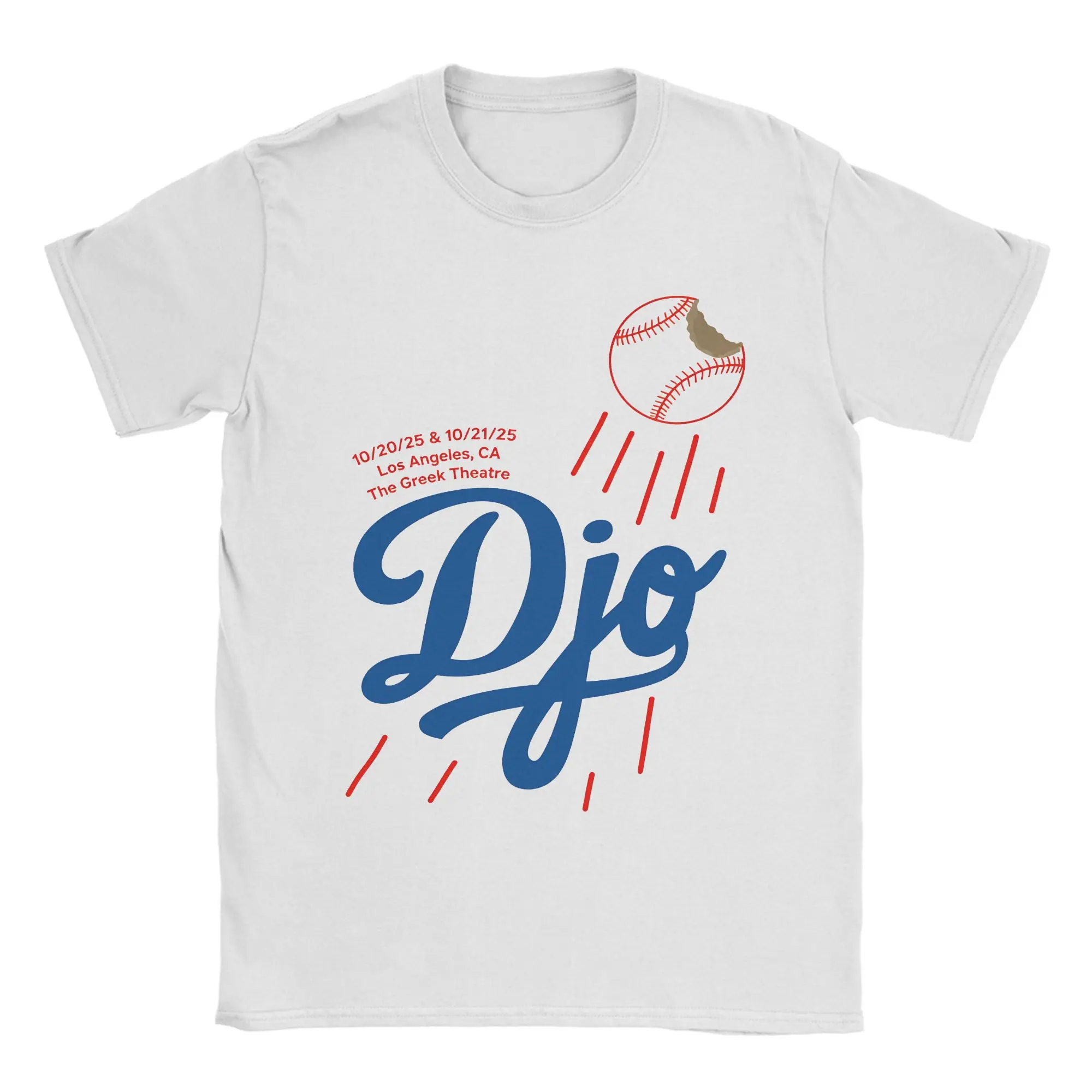 Djo Apple  T-Shirt Summer  Pure Cotton T-Shirts For Men's Trendy Cool Custom Logo Tee Shirt Short Sleeve Vintage Tees