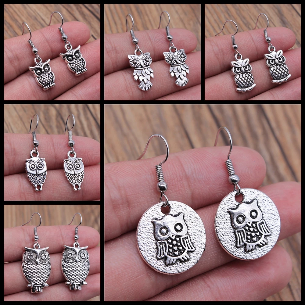 Vintage Women\'s Jewelry Wholesale Girls Birthday Party Classic Owl Dangle Earring Bohemian StyleEarrings For Women