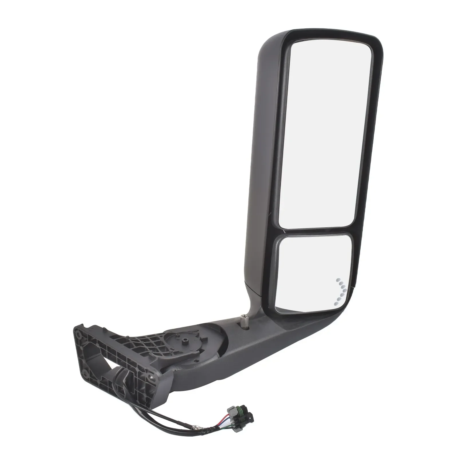 AP02 for International Harvester MV607 2018-2026 4188589C91 Right Black Power Mirror w/ Turn Signal Light Heated