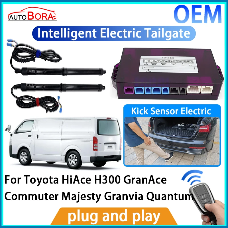 

AutoBora Intelligent Electric Tailgate Automatic Lifting Kit Remote Control for Toyota HiAce H300 GranAce Commuter Majesty Granv