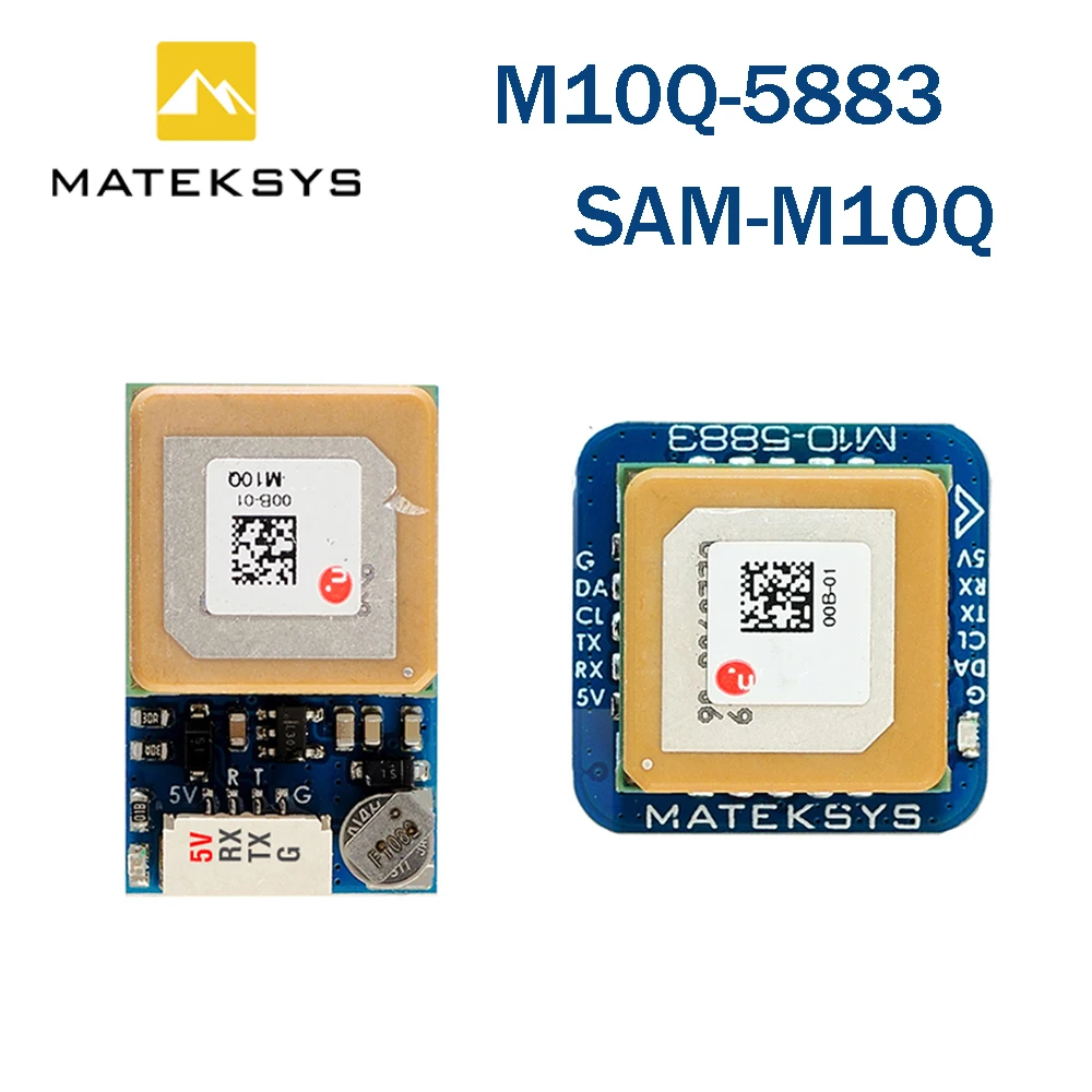 Matek Mateksys GNSS & Compass M10Q-5883 GNSS SAM-M10Q M10 GPS-Modul Patch-Antenne für RC FPV Racing Long Range Drone
