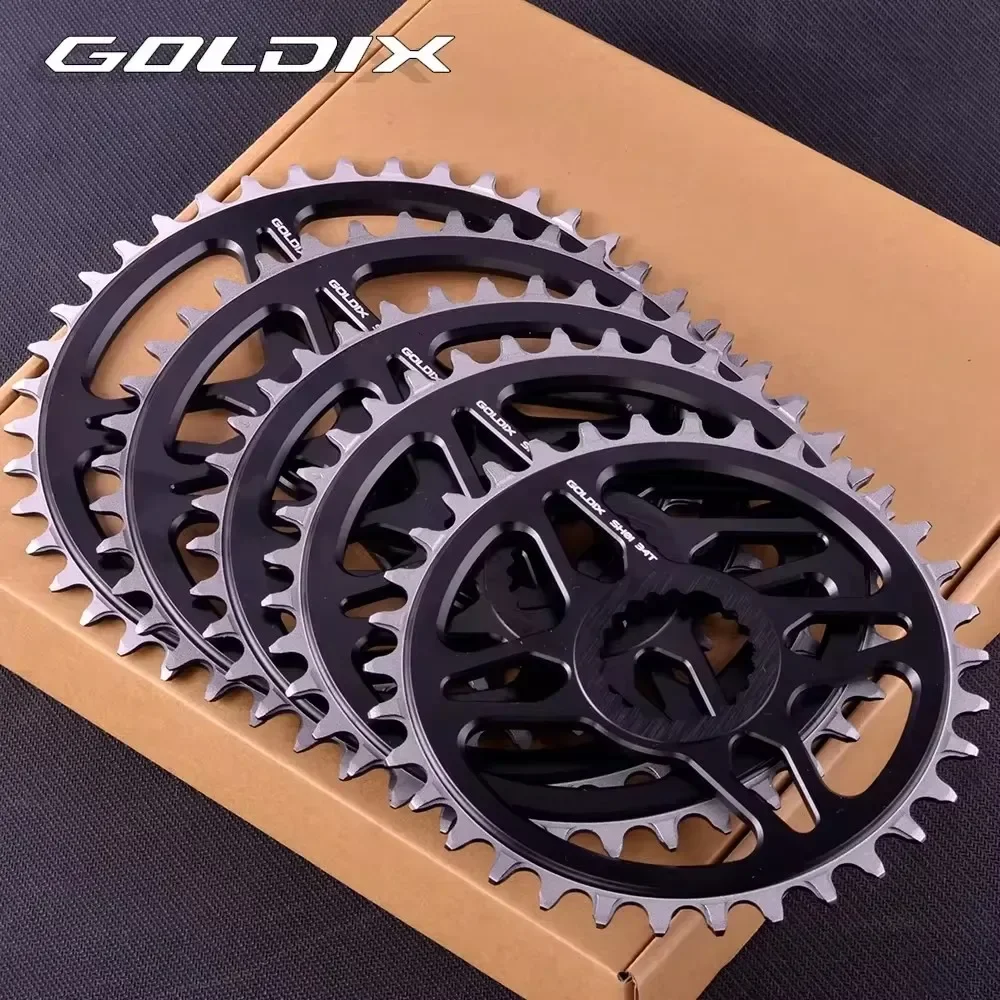 GOLDIX 0mm Offset MTB Chainring Long Narrow Wide Teeth Single Sprocket 32T/34T/36T/38T/40T for SHIMANO M6100 M7100 M8100 M9100 view 4