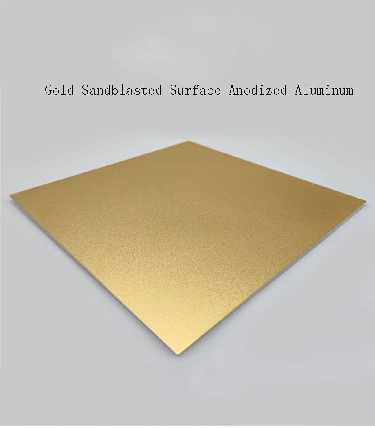 Gold Sandblasted Surface Anodized Aluminum Alloy Plate 5052 Aluminum Sheet 100x100 200x200 200x300 300x300mm Thickness 0.8mm-2mm