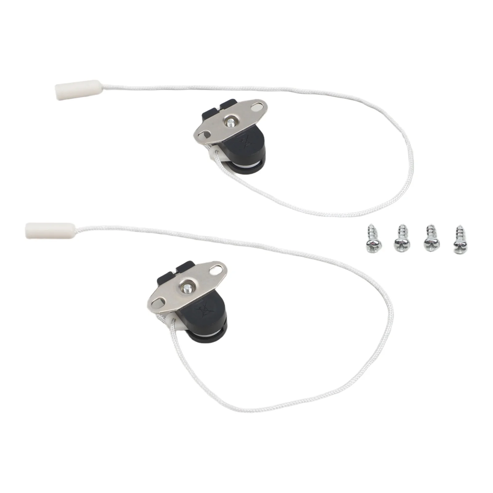 1pc/2pcs 250V For Pull Cord Wall Lights Switch 2A Wit Rotating On/Off Mechanism For Table Floor/Wall Lamps Easy Lighting-Control