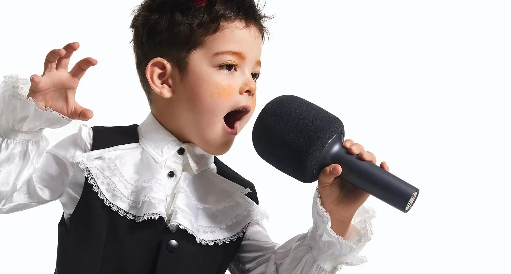 ميكروفون Xiaomi Mijia K-Song لاسلكي بلوتوث 5.1 DSP إلغاء الضوضاء تأثير صوت ستيريو ثنائي مزدوج مع 9 أنواع صوت