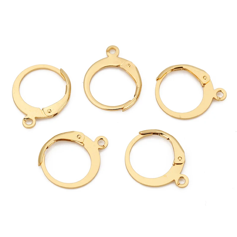 20pcs/lot Stainless Steel French Earring Hooks Anti Allergy Hypoallergenic Earrings Clasp Wire For Diy Jewelry Making Supplies