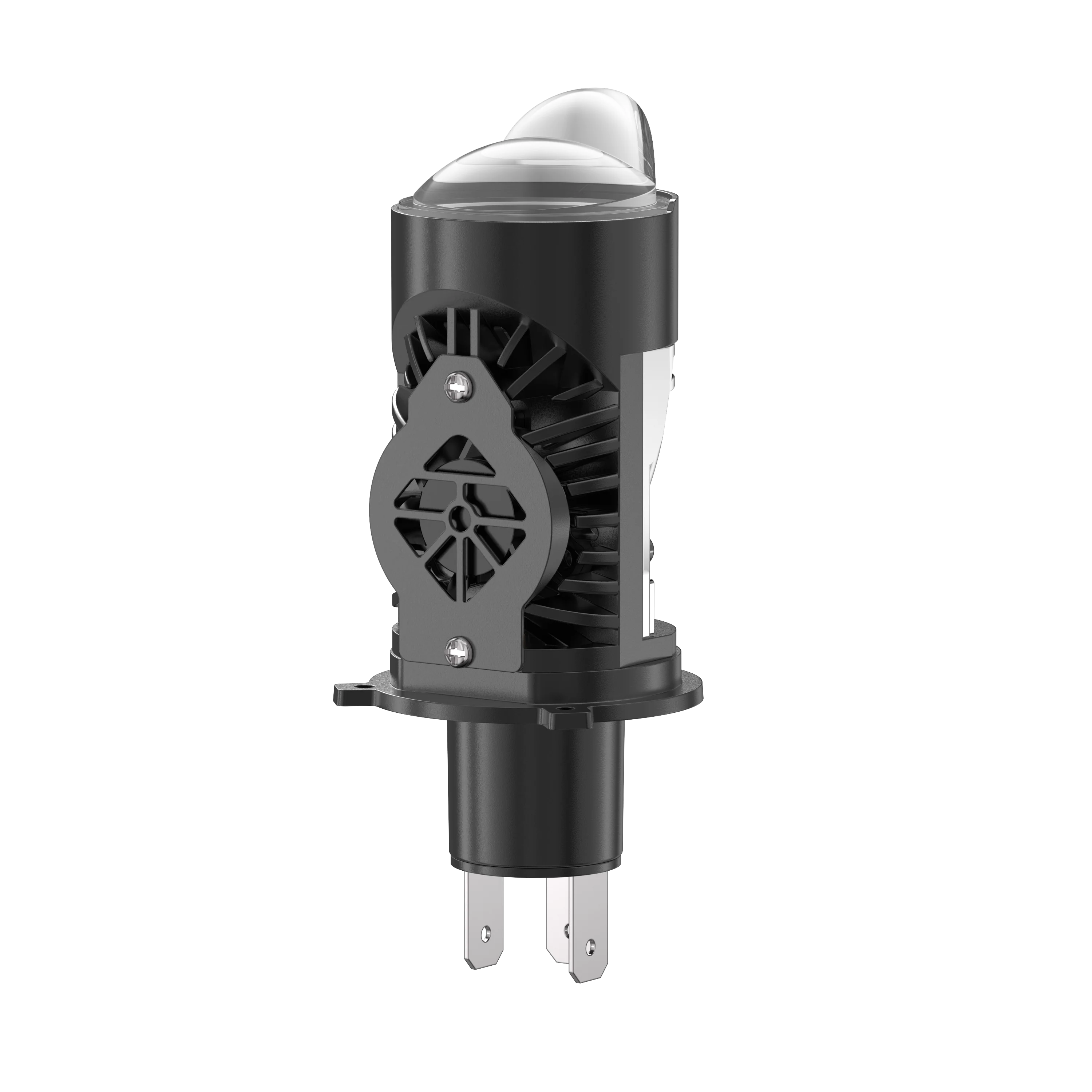 H4 Bi LED Mini Projector Lens LED Car Headlight Bulb 100W CANBUS Turbo Auto Bulb H4 Triple Color Light Fog lamp /Red Devil Eyes