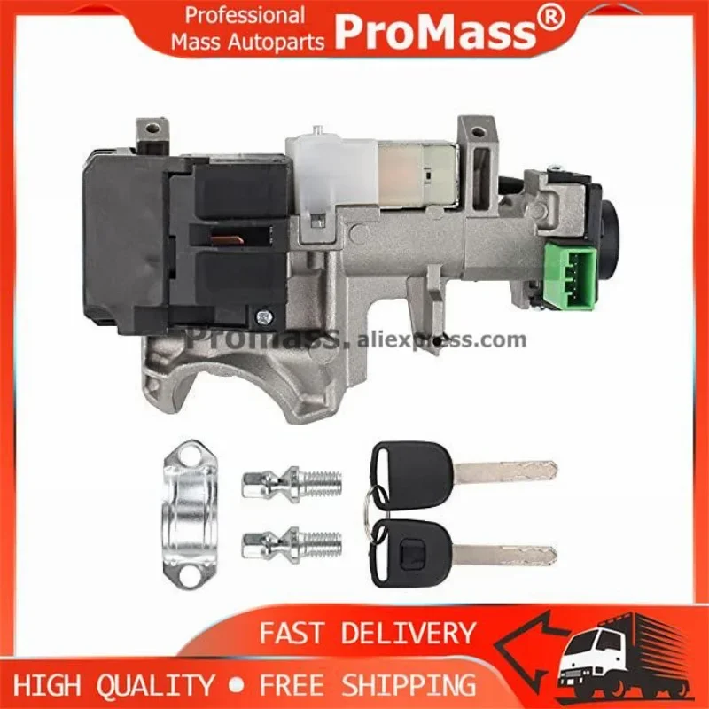 New 35100-SDA-A71 06350-SAA-G30 Ignition Switch Lock Cylinder Auto Trans With 2 Chip Keys For Honda Accord Civic CRV 2003-2007