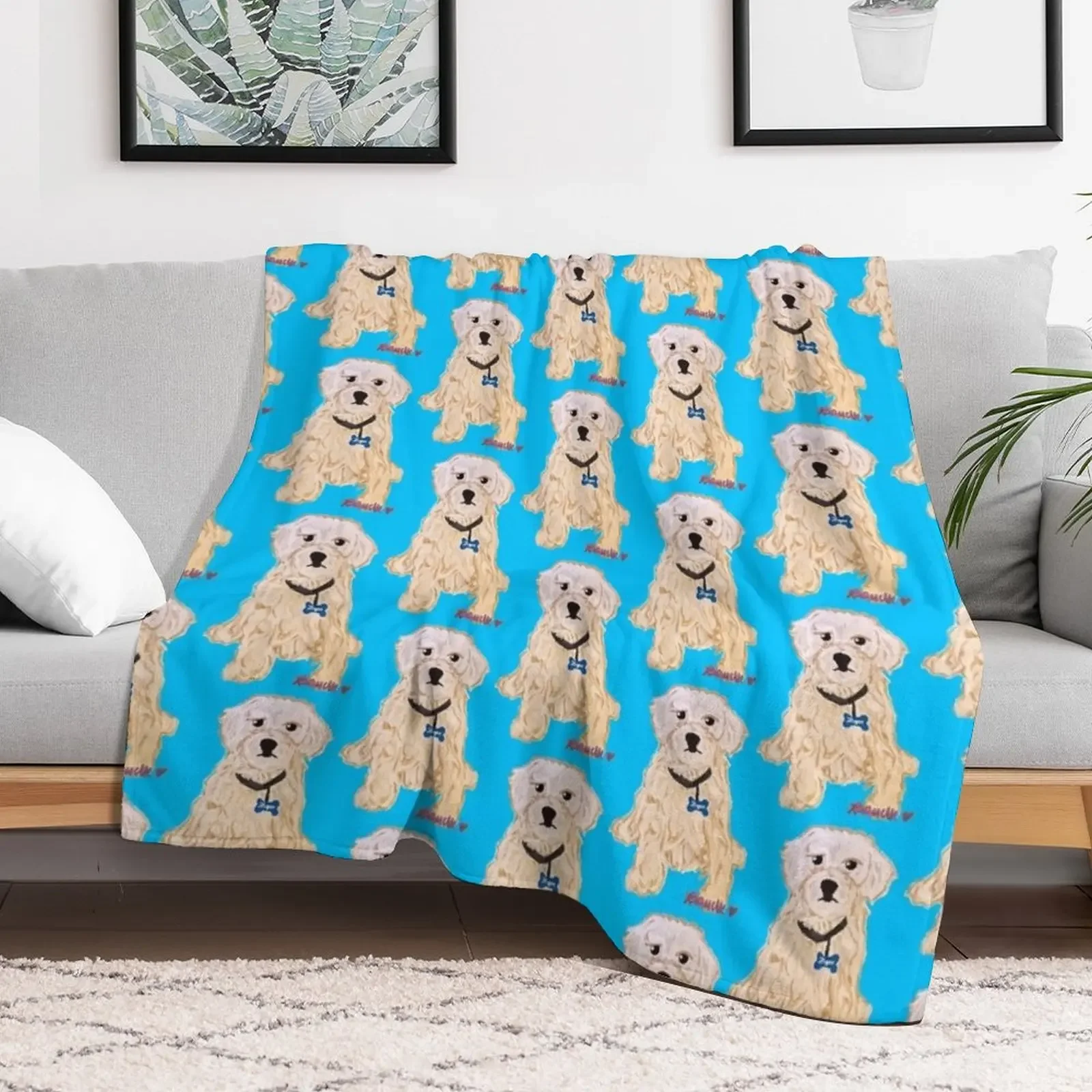 Royce The Dog Throw Blanket Travel For Sofa Thin Blankets