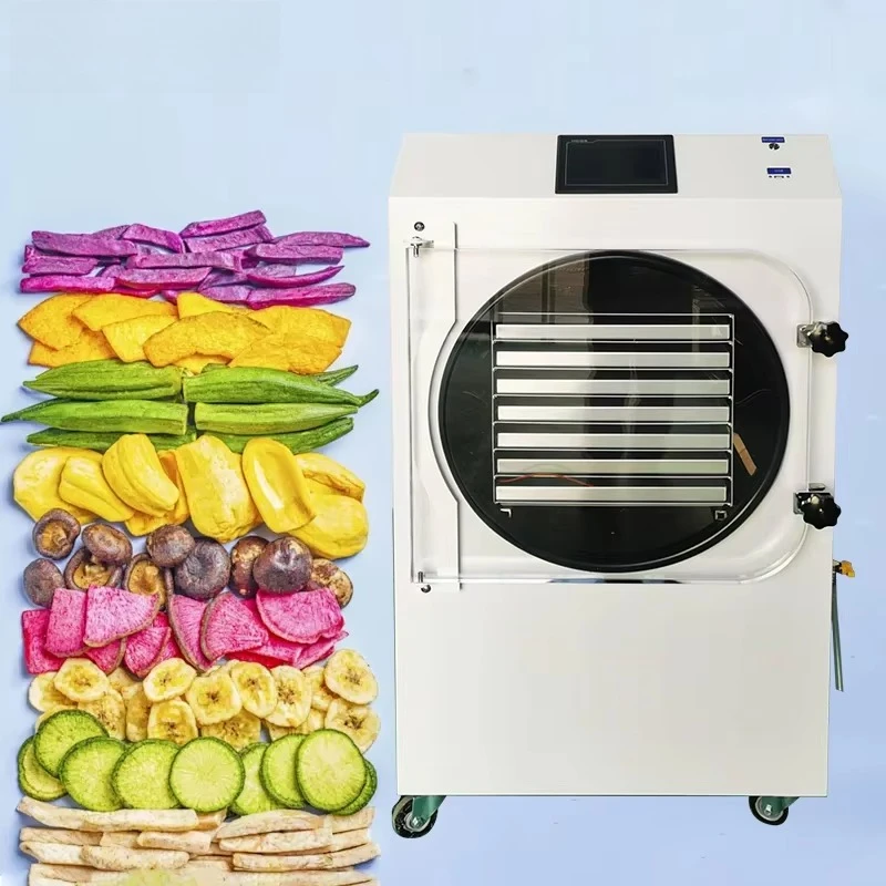 Customized 3-18 Trays Food Grade Stainless Steel 3-75kg Vacuum Lyophilizer Freeze Dryer Machine Commercial Freeze Drying