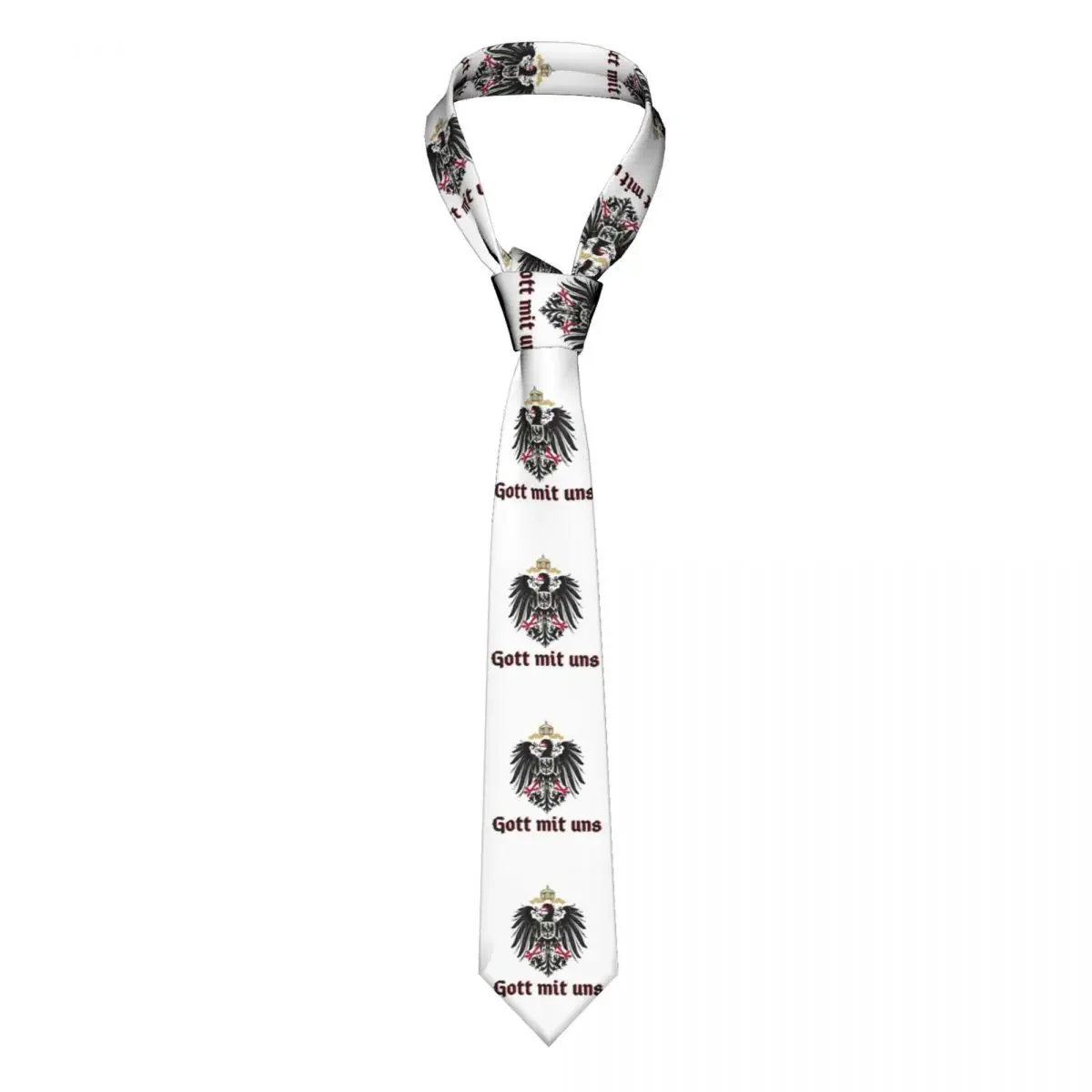 Formal God With Us Necktie Men Personalized Silk Coat Of Arms Of The German Empire Flag Wedding Neck Ties