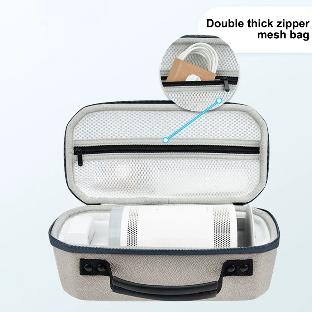 Lightweight Hard Shell Case for Samsung For Freestyle Projector 2nd Gen with Scratch Resistant EVA Material and Practical Design