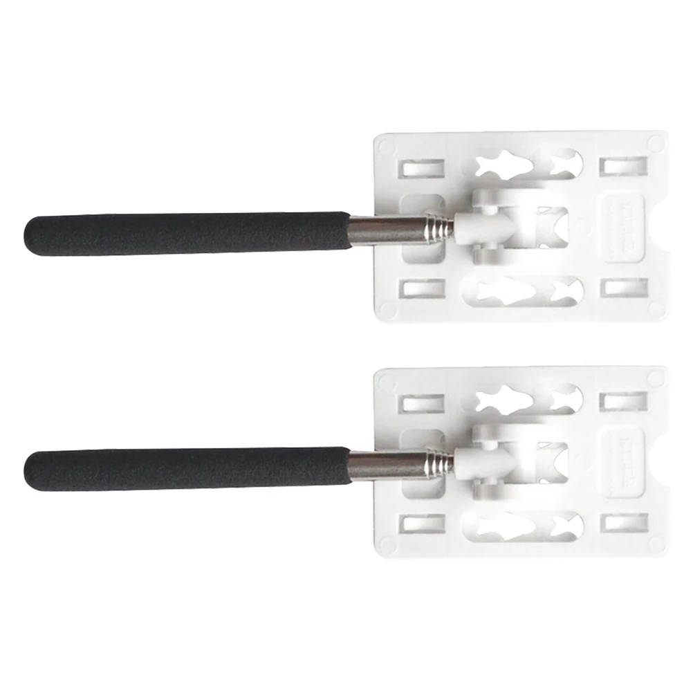 

2PCS Parking Card Toll Stick Telescopic Rod 304 Card Holder For Payment Stainless Steel Automotive Toll Stick Payment Solution