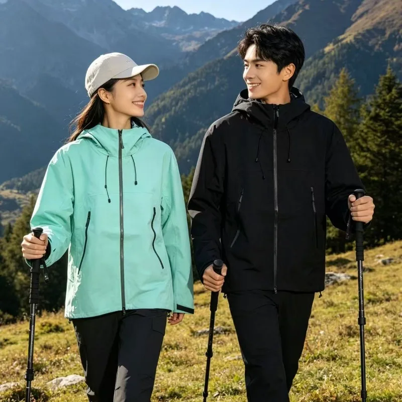 Men's and Women's Same Rubber-pressed Jacket, Spring and Autumn New Outdoor Travel Season Thin Style Fashionable and Comfortable