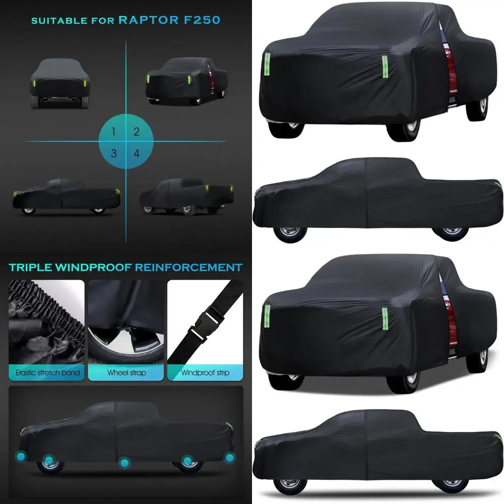 

Universal Waterproof Outdoor Truck Cover - Rain & UV Protection, Fits Trucks 243-250 Long
