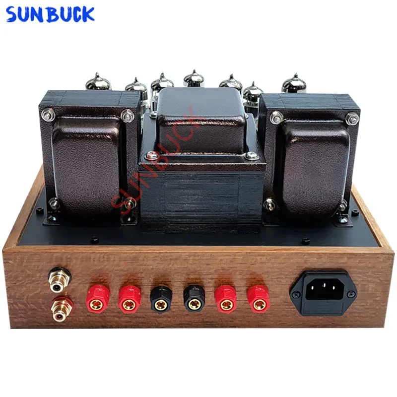 SUNBUCK 6P14 push-pull 6N1 Tube Amplifier 2 stereo 15W 3-segment balanced Vacuum Tube Amplifier Audio