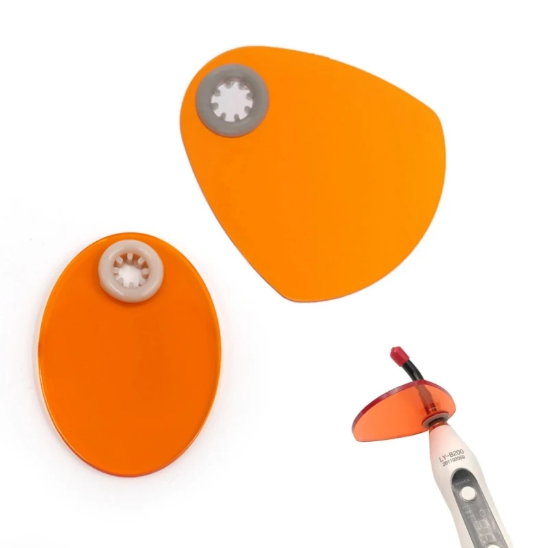 

2 шт., абажур для стоматологической лампы, универсальная сменная защитная пластина, фильтр с капюшоном для защиты от ультрафиолета, стоматологический материал