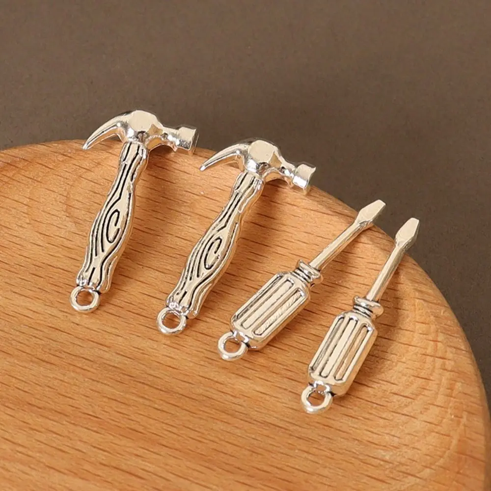 5 pz/set di Alta Qualità 1:12 Casa Delle Bambole In Miniatura Cibo Mini Lega Scena di Gioco Martello Modello In Miniatura Decorazioni Casa Delle Bambole