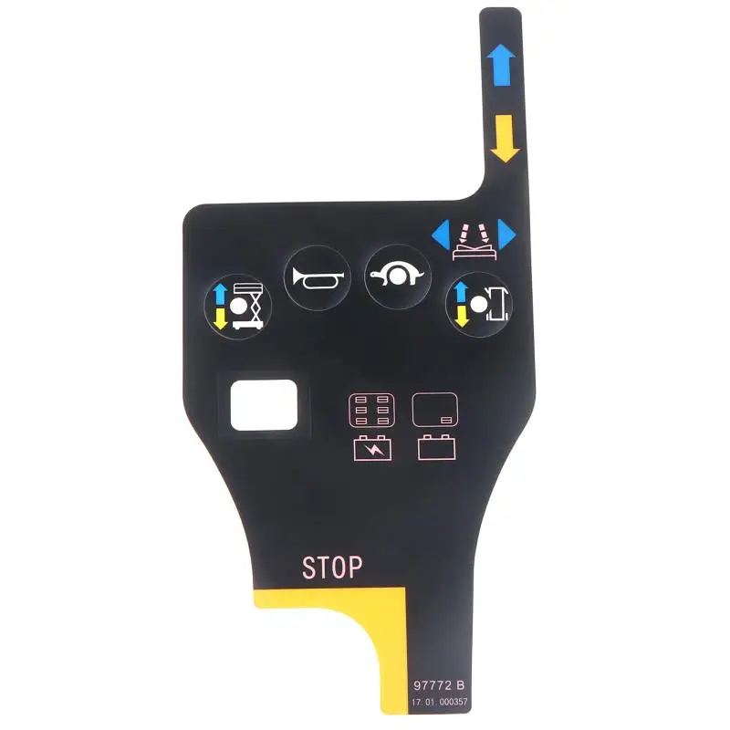 97772 97772GT Decal For Genie Sciccor Lift Aerial Work Platform Controller Panel Four-Button Stickers Aerial Lift Parts
