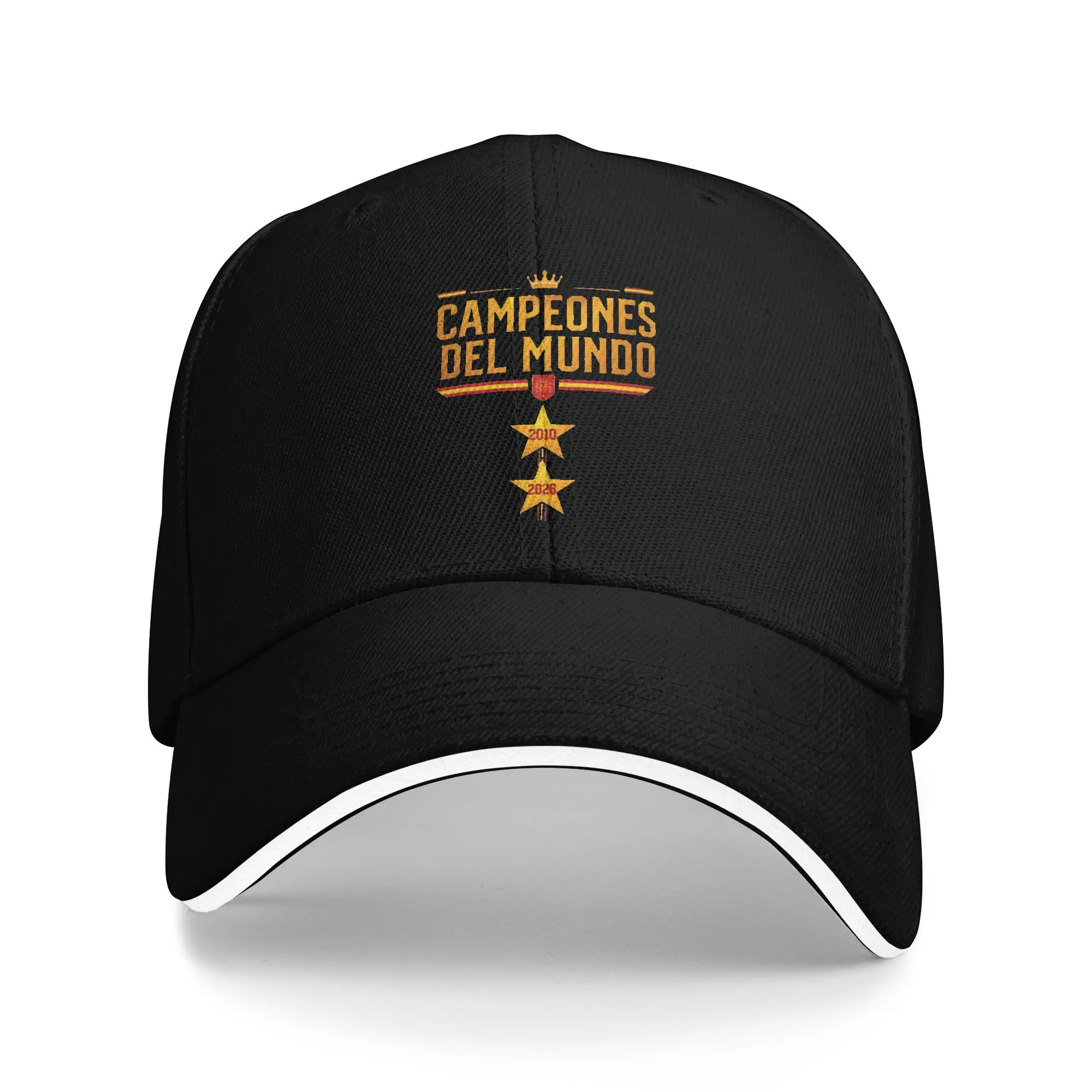 2 Stars 2026 Campeones Del Mundo Spain Espana Hiking Baseball Caps  Mens Tactical Hip Hop Trucker Cap Female Sport Sunscreen Hat