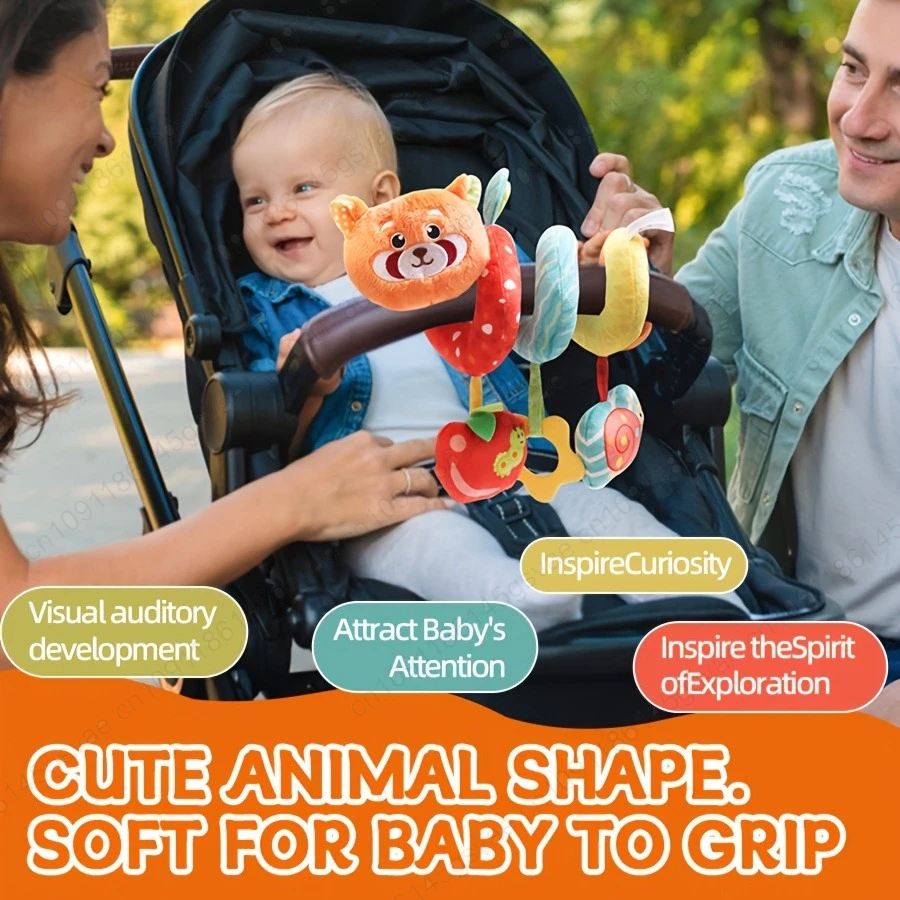 Lit coloré pour bébé enveloppé autour du lit suspendu, siège de sécurité, jouets confortables dans la voiture, poupée confortable pour poussette de bébé