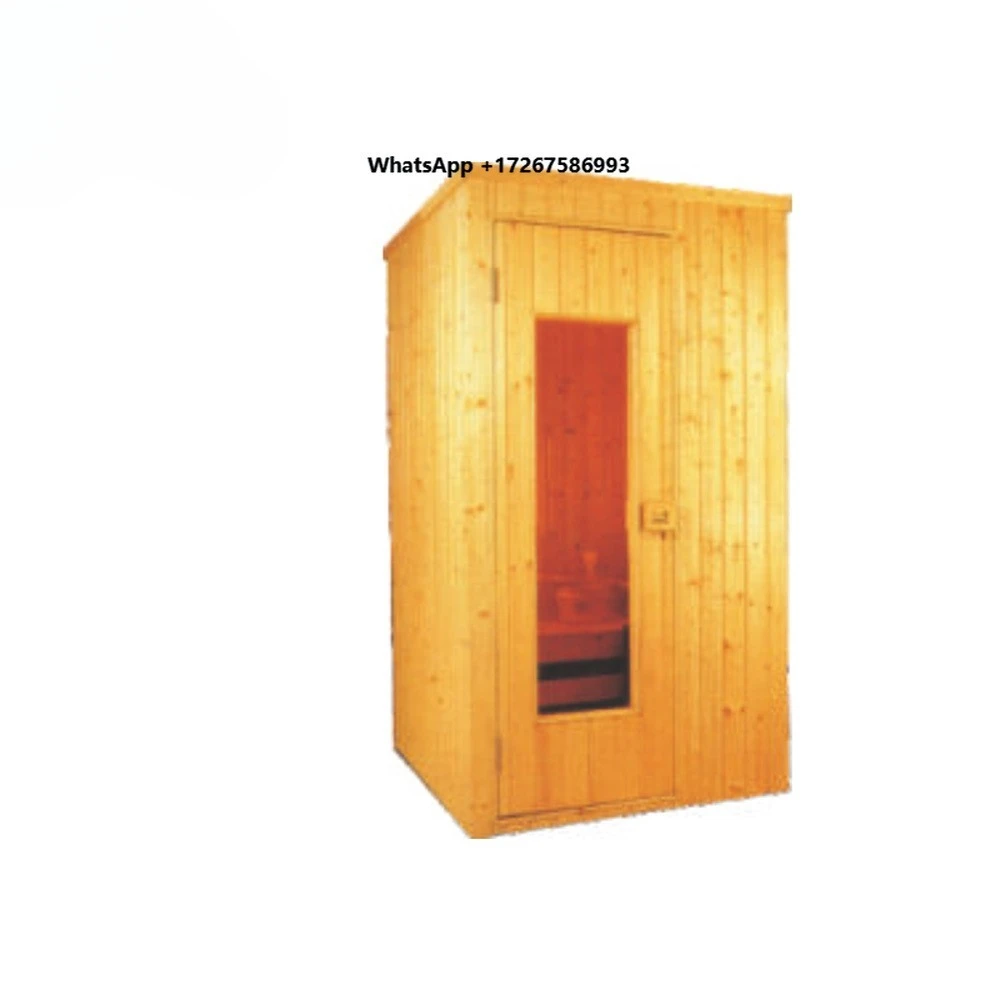 Factory Supply Finnish Spruce 1 Person Electric Far Infrared Sauna Room Mobile Sauna Room