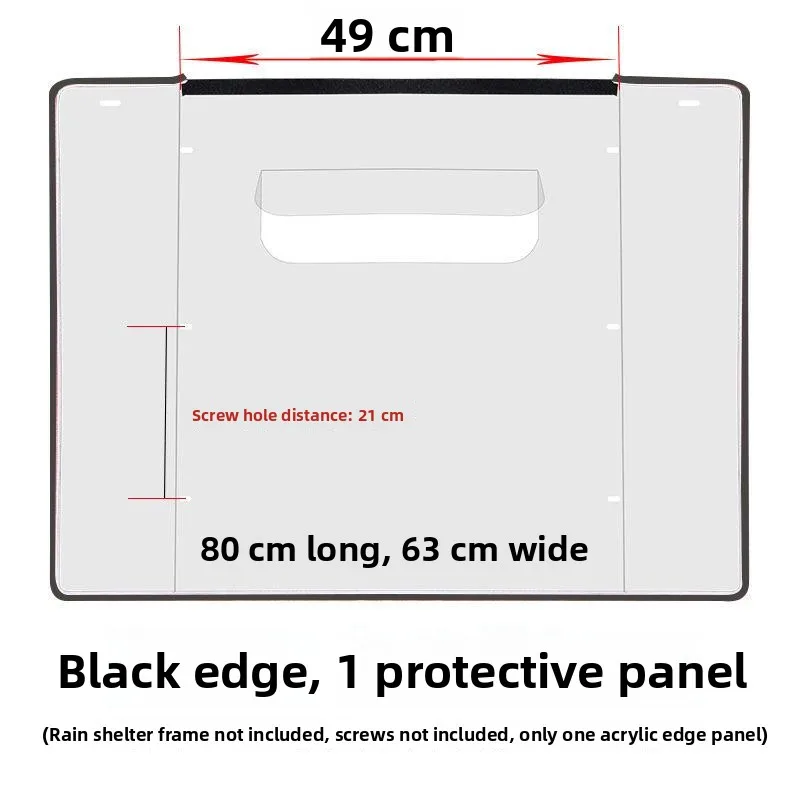 

Защитное стекло для навеса от дождя и ветра для установки на автомобиль, средний размер, Abenuor