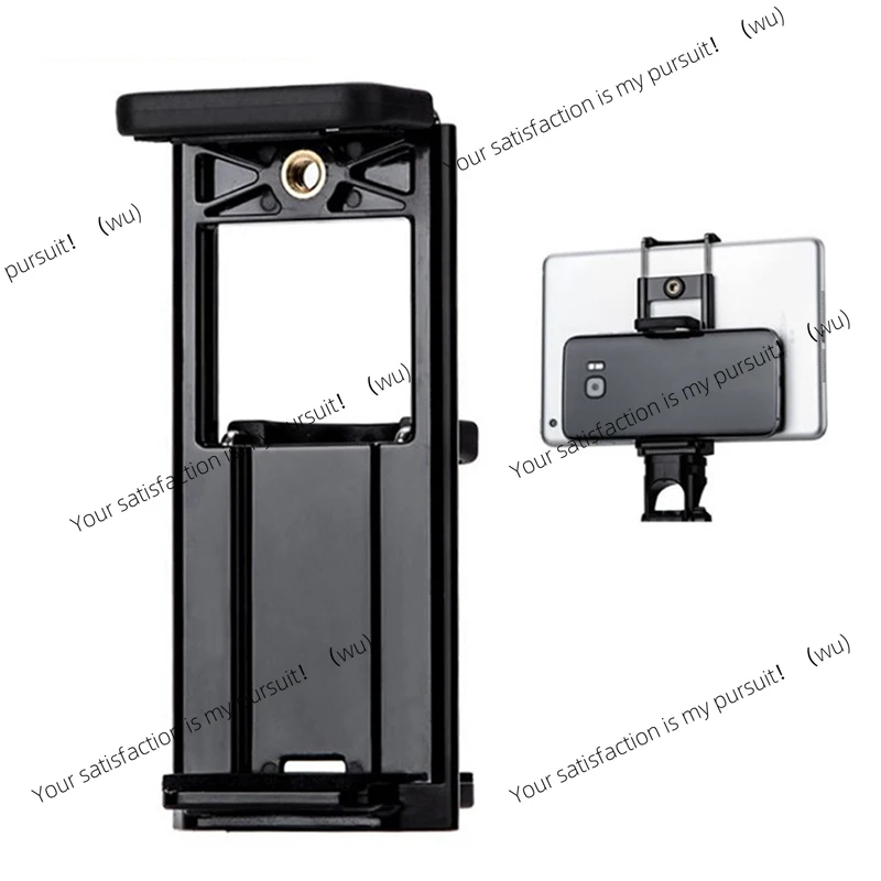 2 in 1, suitable for universal tablet 1/4 inch tripod bracket, selfie clip holder