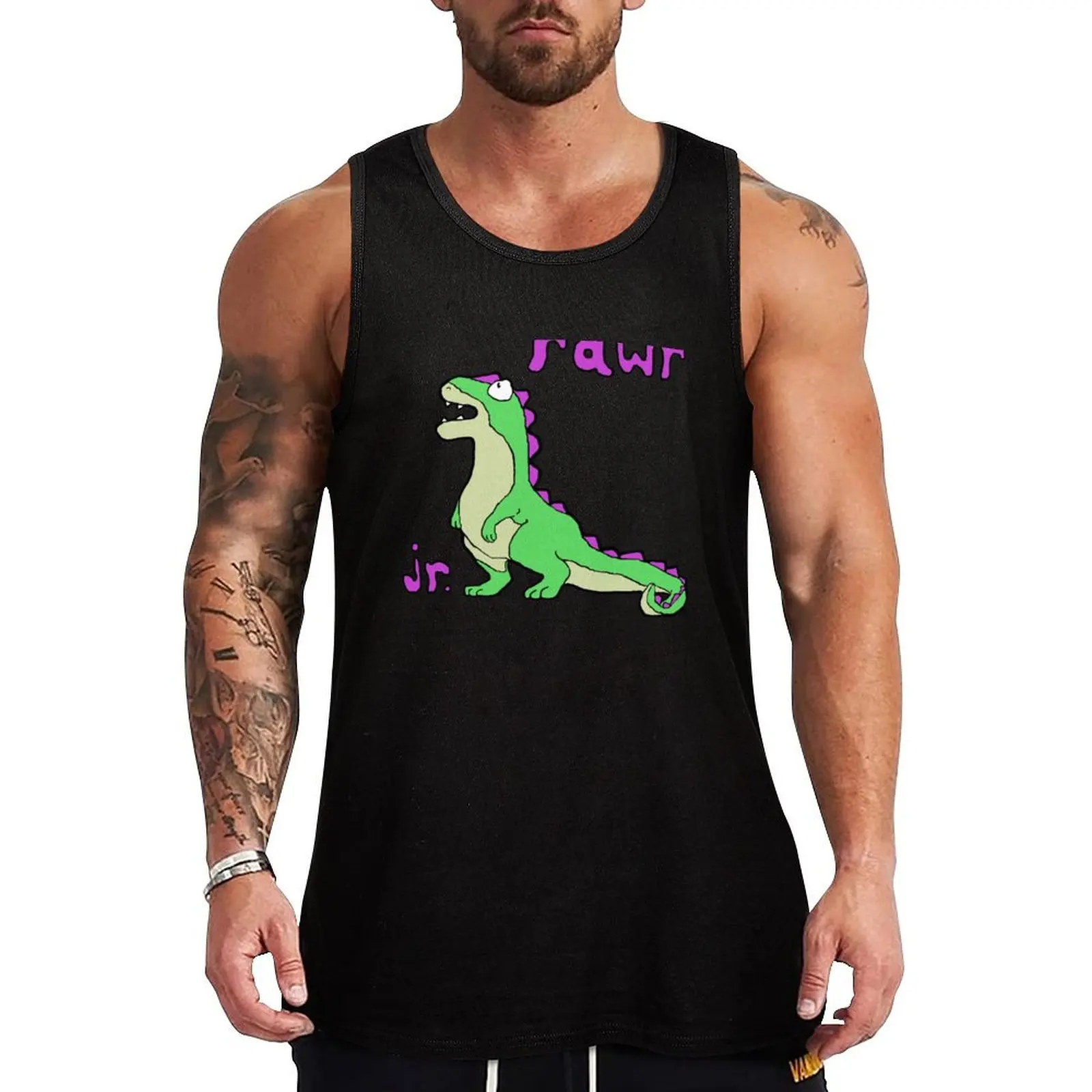 

Dinosaur Jr. Sticker Tank Top man sexycostume Men's summer clothes bodybuilding men clothes Men's clothing