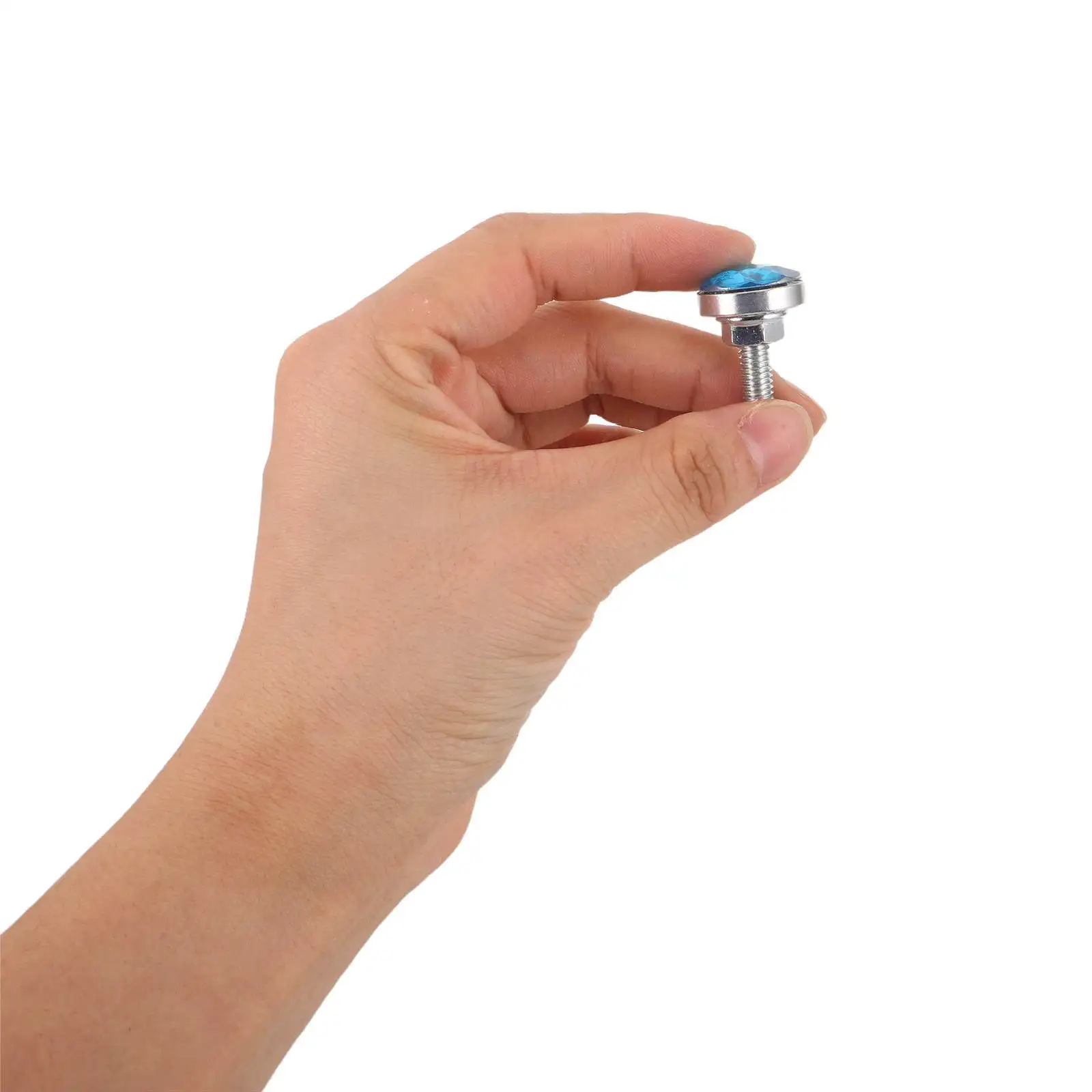 

4Pcs Motorcycle License Plate Screws M6 Motorcycle License Number Plate Bolts Nuts Fixing Fasteners Mounting Hardware Jeweled