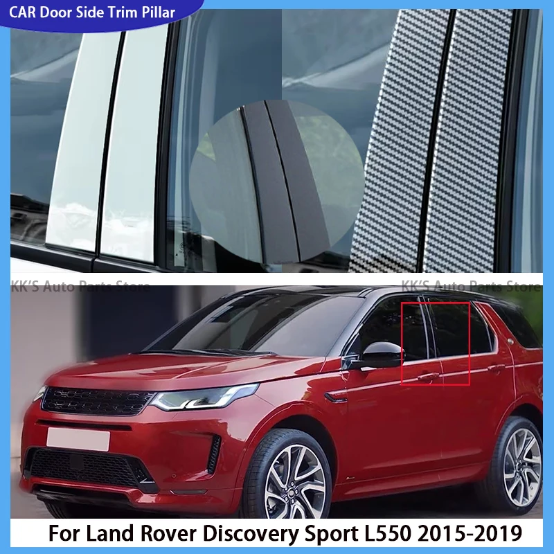 

Fit For Land Rover Discovery Sport L550 2015-2018 2019 Gloss Black Pillar Posts Door Trim Window Decal Cover Decoration Set
