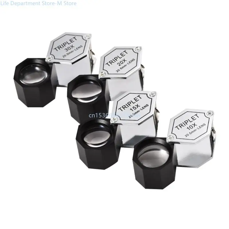 

Foldable Glass 10X/15X/20X/30X Loupe Lens Inspection