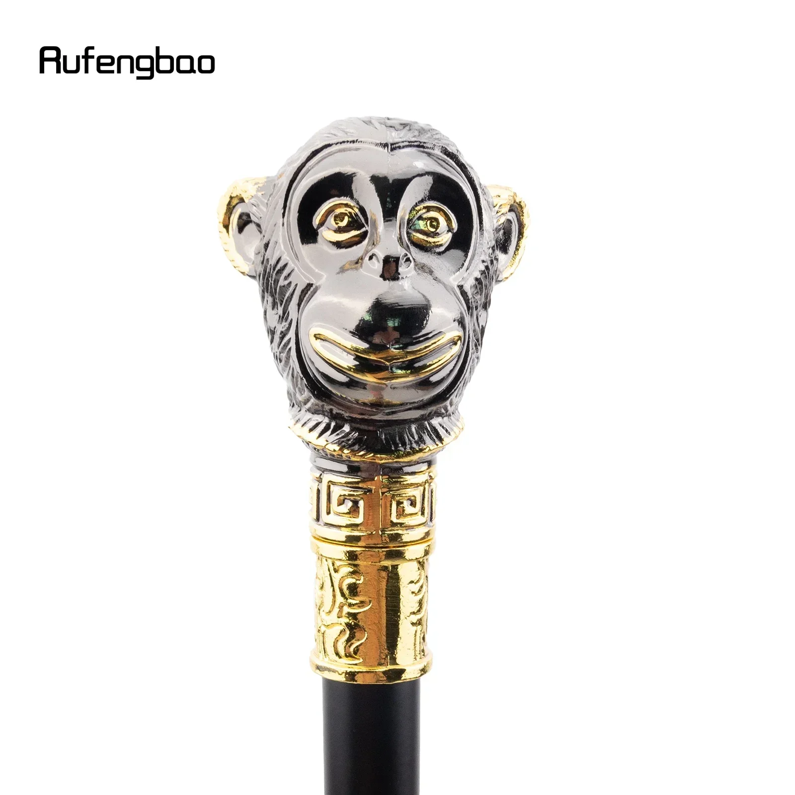 الذهبي الأسود القرد الحيوان موضة عصا للمشي ديكور Cospaly خمر حفلة عصرية عصا للمشي Crosier 92 سنتيمتر