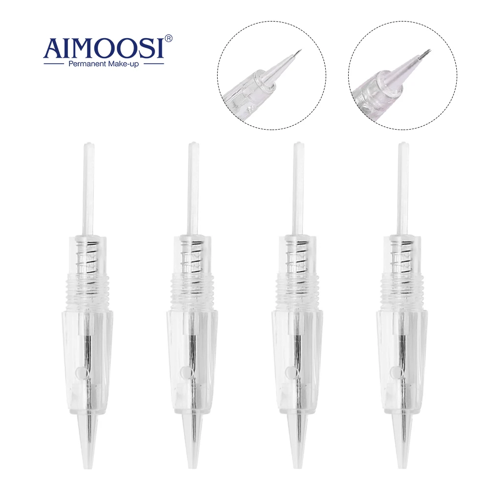 AIMOOSI 15Pcs Permanent Makeup Needles Makeup Microblading Piercing Needles Pen For Semi Permanent Body Eyebrow Lip PMU Supplies