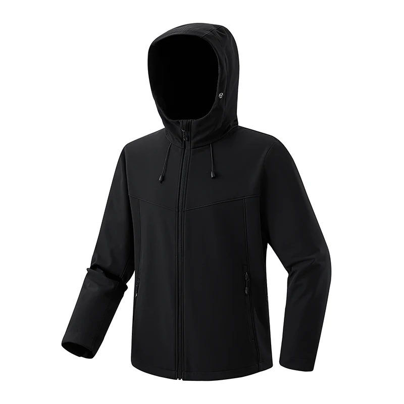 

Hooded Softshell Jacket Mens Waterproof Rain Jacket Unisex Mountaineering Hooded Jacket Outdoor Trekking Hiking Windbreaker