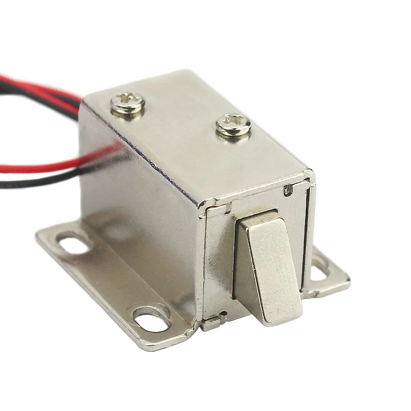 

DC12V Slanted-Opening Mini Mortise Lock: Electromagnetic Bolt – Small Electric Control for Cabinet Doors