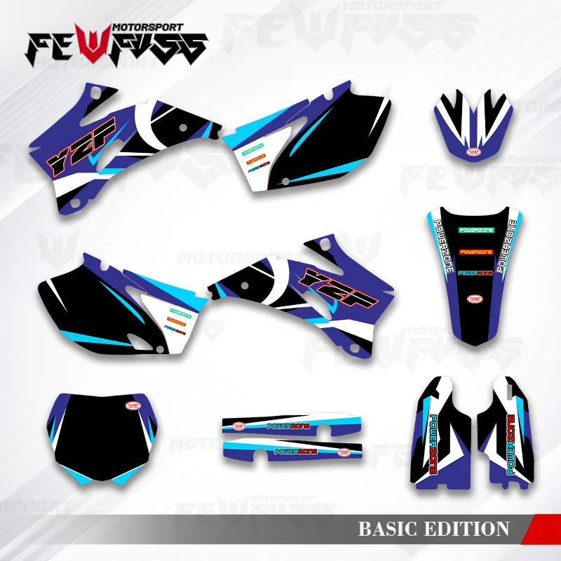 

Графические наклейки Fewfuss, наклейки для мотоцикла, фон на заказ для YAMAHA YZF250 YZF450 2006 2007 2008 2009, YZ250F YZ450F 005