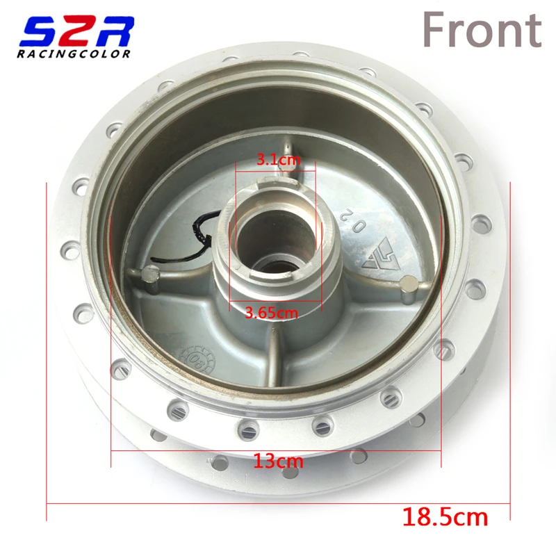 Motorcycle Front Rear Wheel Hub Rims Bearing And Collar Assy For YAMAHA YBRZ 125 YBR Z 125 Z YB125Z YBR YB 125Z Brake Rim Hubs