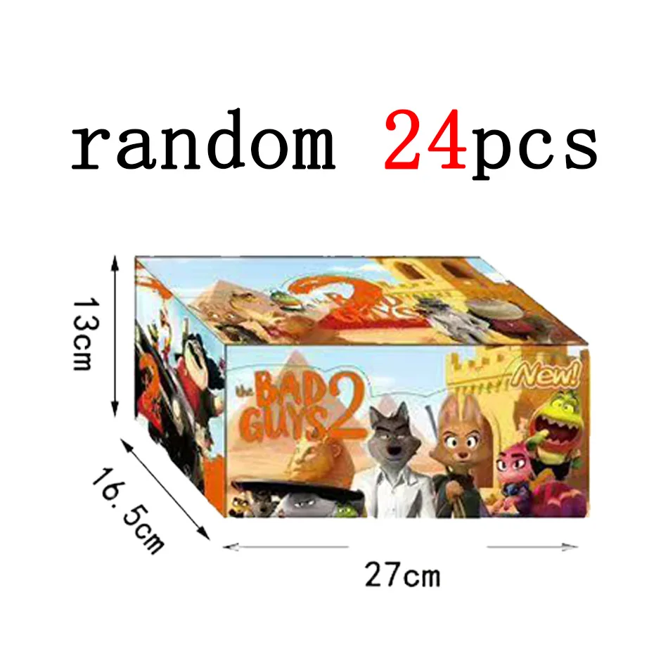 The Bad Guys Action Figures di alta qualità Kawaii Lupo Piranha Serpente Squalo Tarantula PVC Anime Doll Animale Giocattolo Regalo