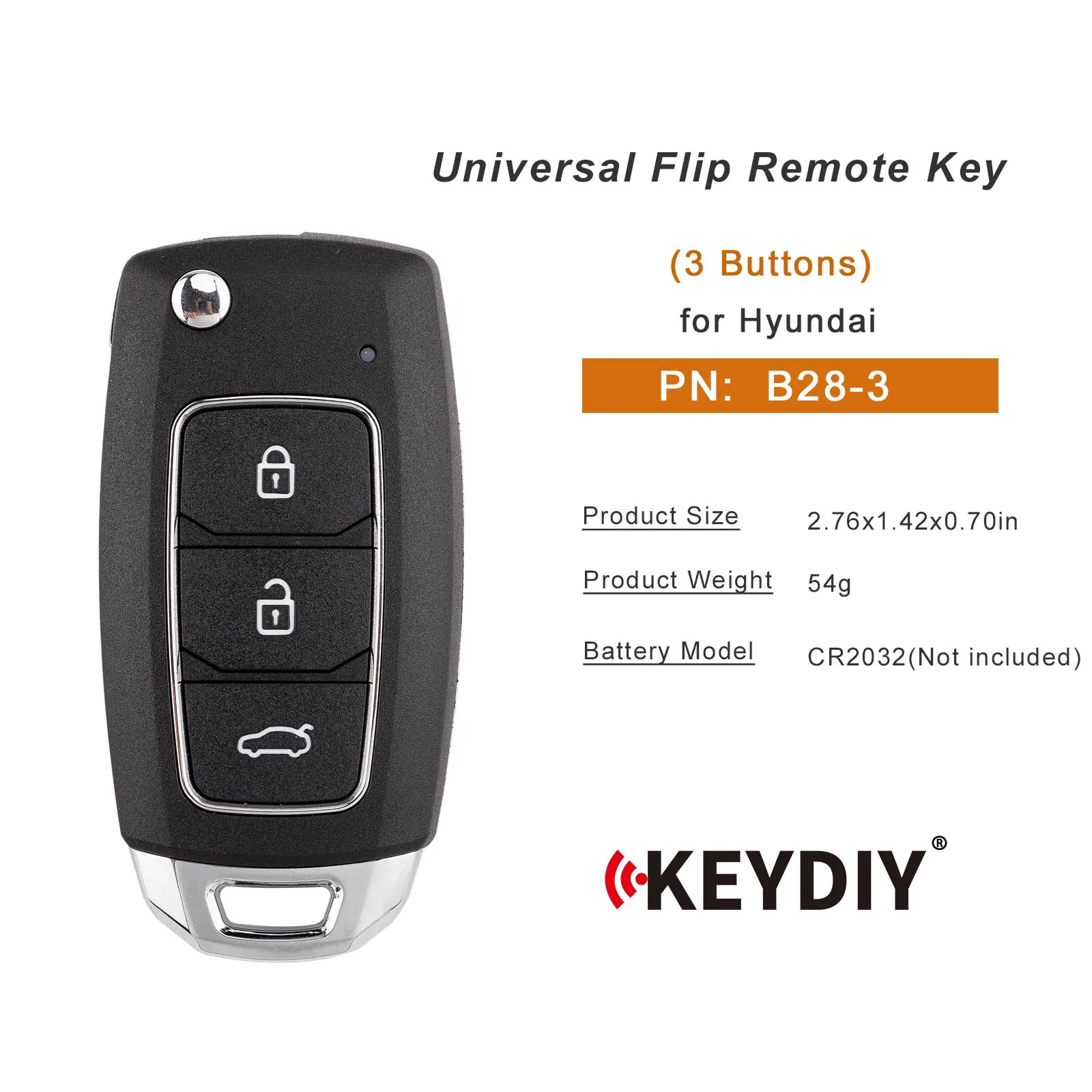 Keydiy KD B28 Universal Car Remote Key 3 Buttons for Honda Style Remote Car Key for KD-X2/KD MINI/KD-MAX Key Programmer