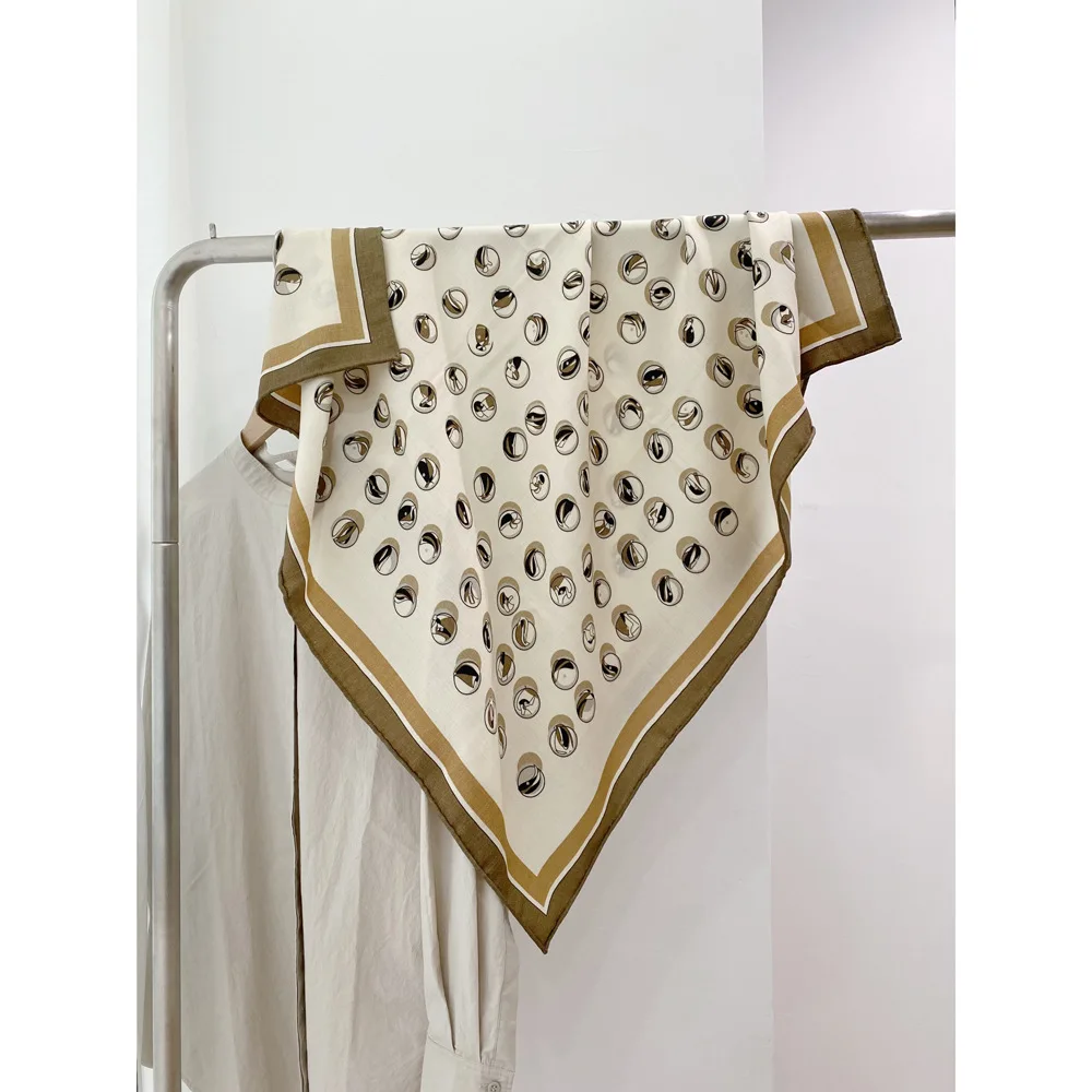 

Double Print Silk Wool Scarf Luxury Designer Hair Head Scarfs for Female Herms Rolled Shawls Winter Square Scarfs Christmas