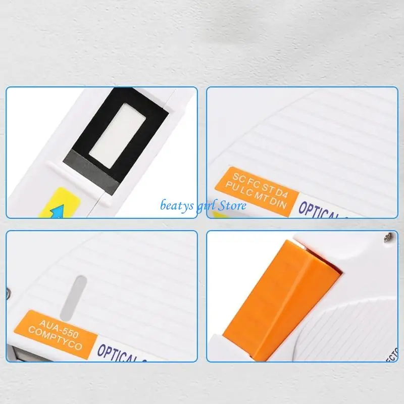 C7AB AUA-500 Fiber End Face Cleaning Box Pigtail Wiping Cleaner Tool Optical Connector Cleaner Fit For SC ST for FC Insert