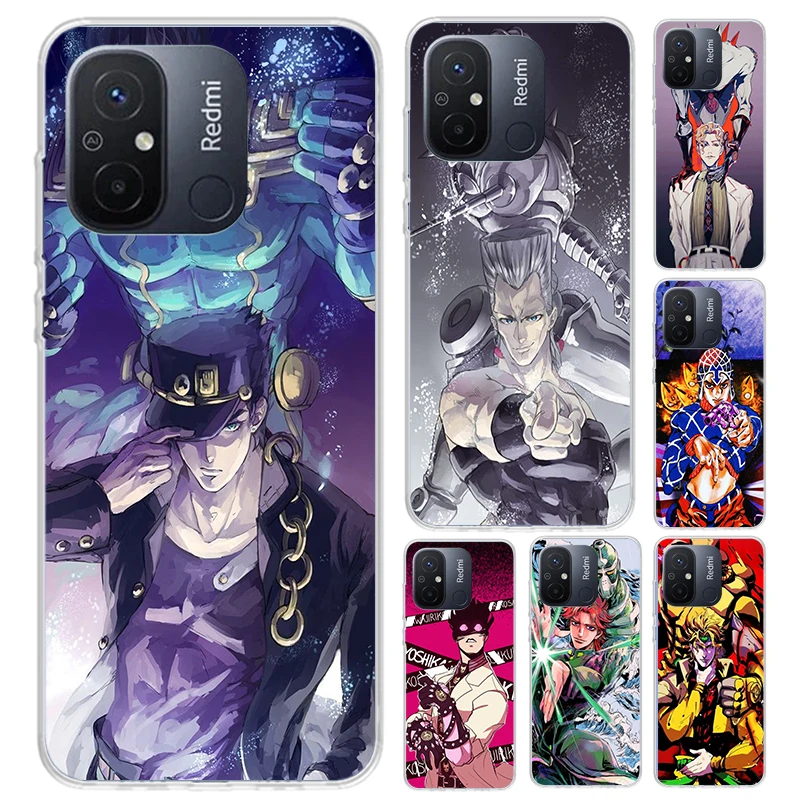 JoJo Bizarre Adventure Phone Case for Xiaomi Redmi 12C 12 10C 10A 10X 10 9C 9A 9 9T 8A 8 7A 7 6A 6 Pro S2 K20 K40 Soft Print She