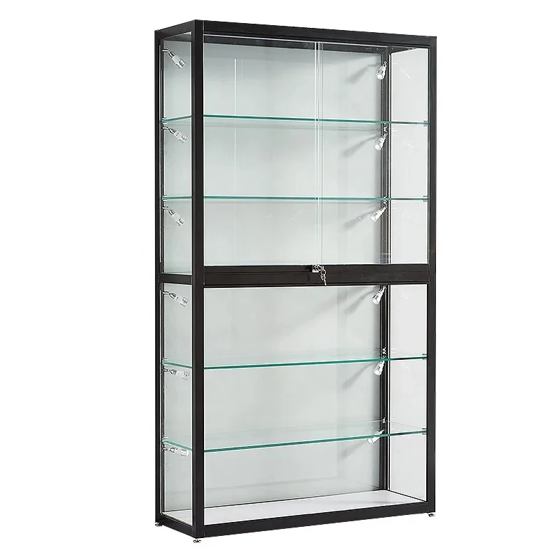

custom.Display Furniture Retail Shop Low Price Glass Display Cabinet Lockable Display Showcase with Led Light